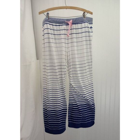 Tommy Hilfiger cream and navy blue striped pajama bottoms. Size XL - Picture 2 of 4